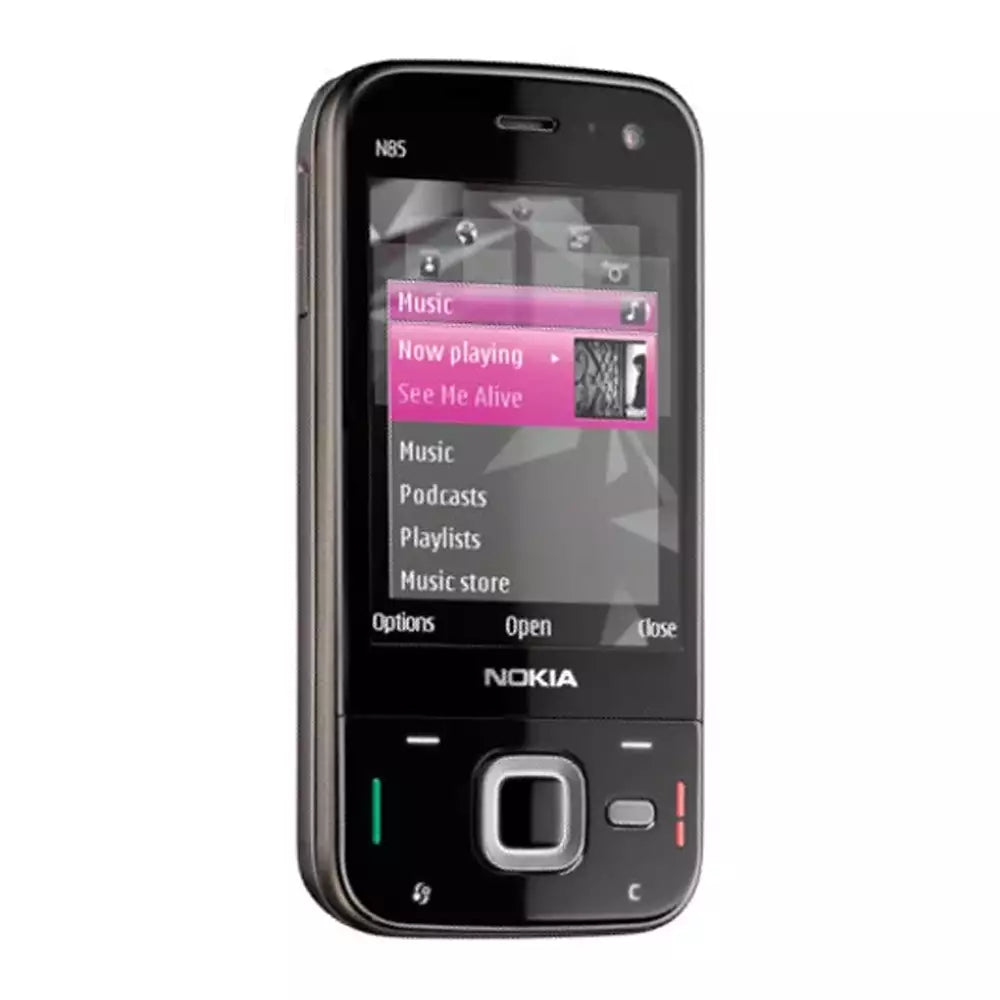 (Pre-Owned, Very Good) Nokia N85 Dual Slider Phone With AMOLED Display and 5MP AF Camera (Black) (90 Days Warranty)
