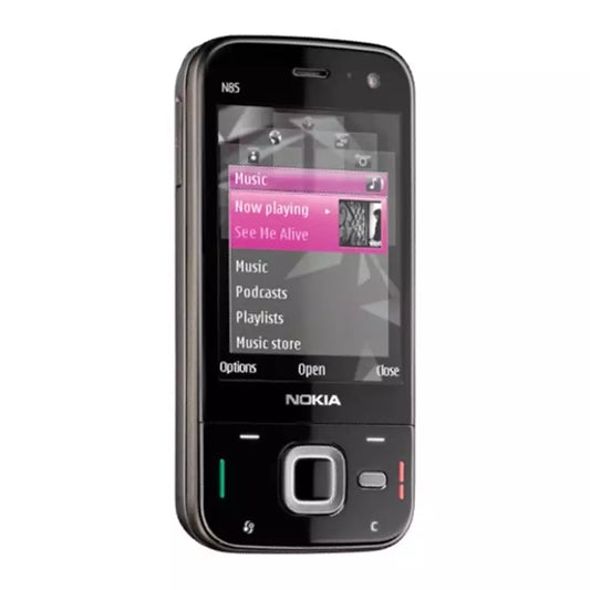 (Pre-Owned, Very Good) Nokia N85 Dual Slider Phone With AMOLED Display and 5MP AF Camera (Black) (90 Days Warranty)