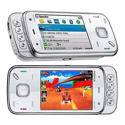 (Pre-Owned, Good) Nokia N86 Dual Slider Symbian Smartphone With 8MP Camera and AMOLED Display (8GB) (White) (60 Days Warranty)