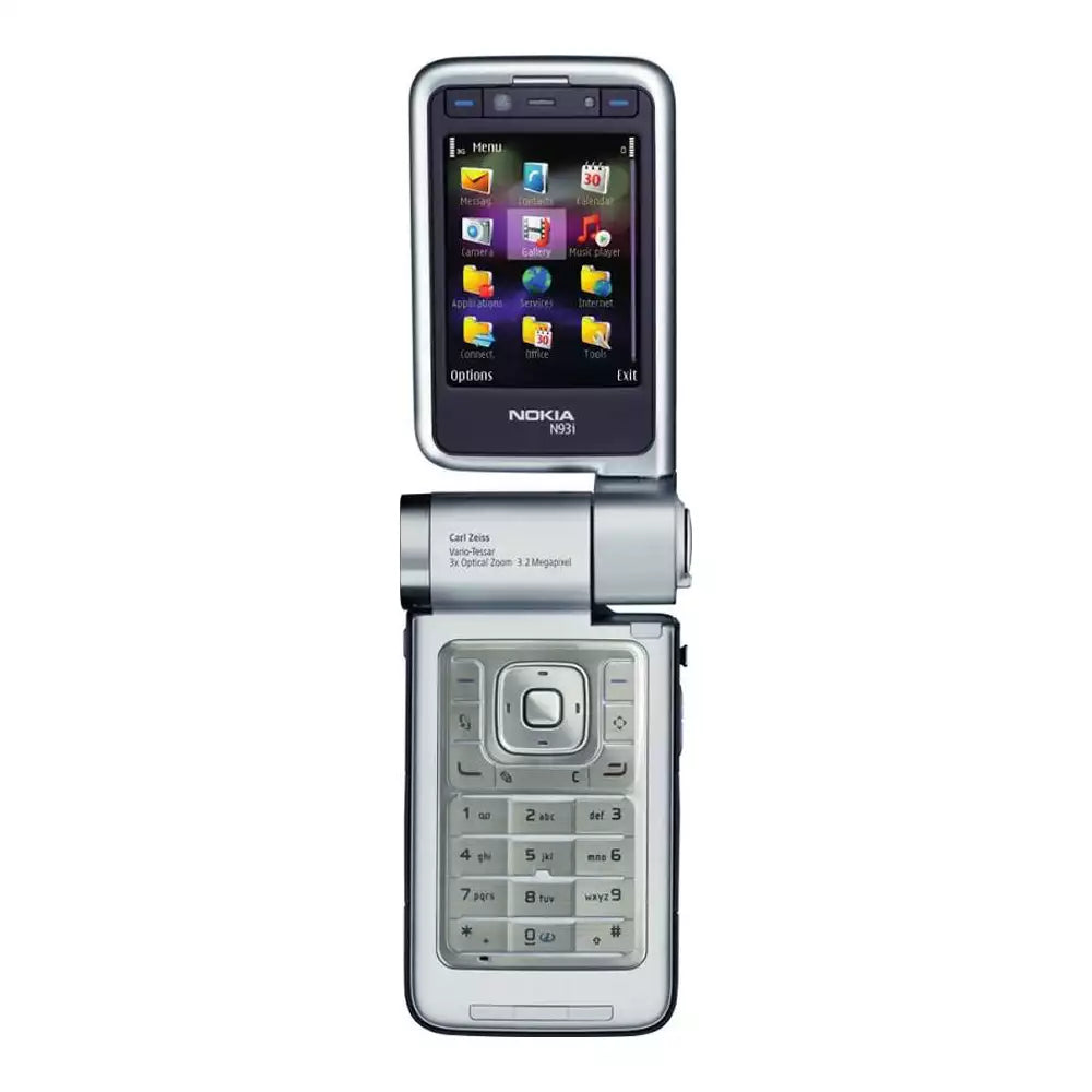(Open Box Condition) Nokia N93i Flip N-Series Camcorder Phone With 3x Optical Zoom (SIlver) (120 Days Warranty) (With New Housing)