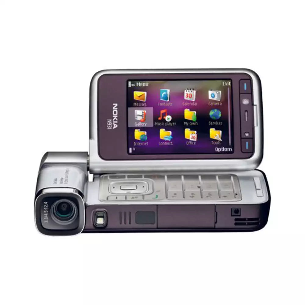 (Open Box Condition) Nokia N93i Flip N-Series Camcorder Phone With 3x Optical Zoom (SIlver) (120 Days Warranty) (With New Housing)
