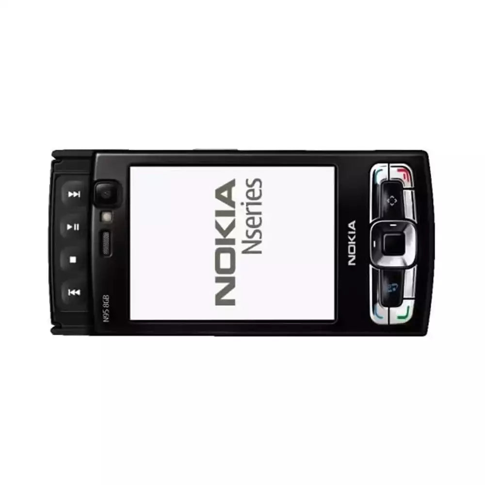 (Pre-Owned, Good) Nokia N95 8GB Mobile Phone 5MP Carl Zeiss Camera (8GB) (Black) (90 Days Warranty)