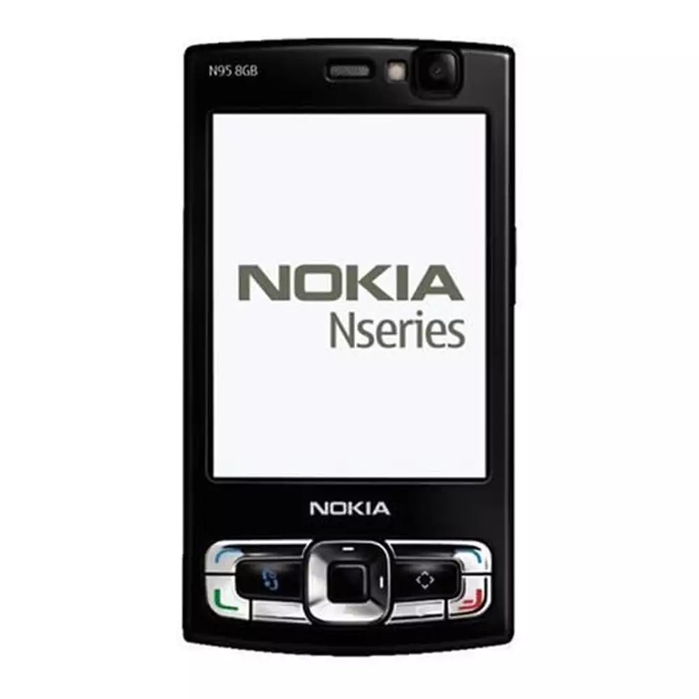 (Pre-Owned, Good) Nokia N95 8GB Mobile Phone 5MP Carl Zeiss Camera (8GB) (Black) (90 Days Warranty)
