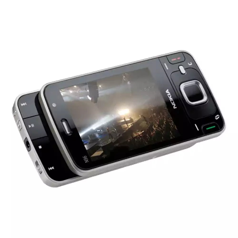 (Pre-Owned, Very Good) Nokia N96 Dual Slider Symbian Smartphone with 5MP Carl Zeiss Camera (16GB) (Black) (90 Days Warranty)
