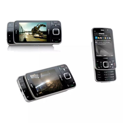 (Pre-Owned, Very Good) Nokia N96 Dual Slider Symbian Smartphone with 5MP Carl Zeiss Camera (16GB) (Black) (90 Days Warranty)