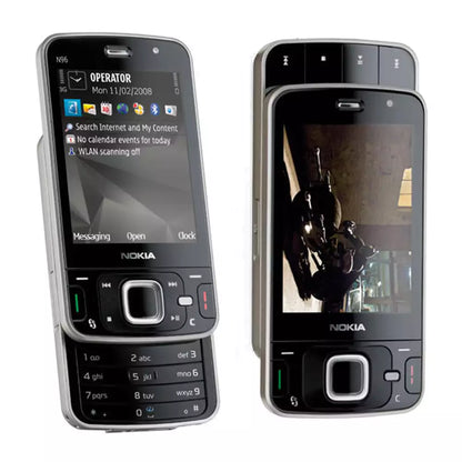 (Pre-Owned, Very Good) Nokia N96 Dual Slider Symbian Smartphone with 5MP Carl Zeiss Camera (16GB) (Black) (90 Days Warranty)