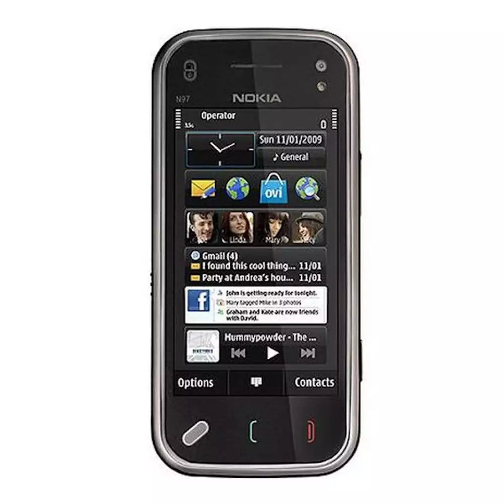 (Pre-Owned, Very Good) Nokia N97 Mini 8GB With Slide-Out QWERTY Keyboard, 5MP Carl Zeiss Camera (Garnet Brown)