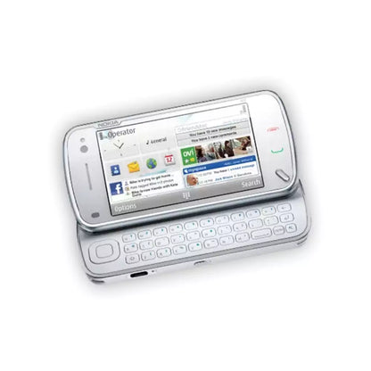 (Pre-Owned, Very Good) Nokia N97 Symbian Touch Smartphone With Slide-Out QWERTY Keyboard and 5MP Carl Zeiss Camera (32GB) (White) (90 Days Warranty)