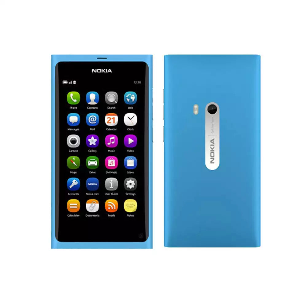 (Pre-Owned, Excellent) Nokia N9 With MeeGo OS, 8MP Carl Zeiss Camera, NFC, Wi-Fi and GPS (Blue) (60 Days Warranty)