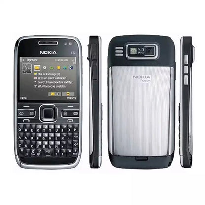 (Pre-Owned, Very Good) Nokia E72, 5MP Camera, Optical Trackpad, QWERTY Keyboard (Black) (FM Radio) (60 Days Warranty)