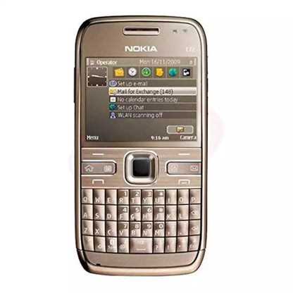 (Pre-Owned, Very Good) Nokia E72, 5MP Camera, Optical Trackpad, QWERTY Keyboard (Black) (FM Radio) (60 Days Warranty)