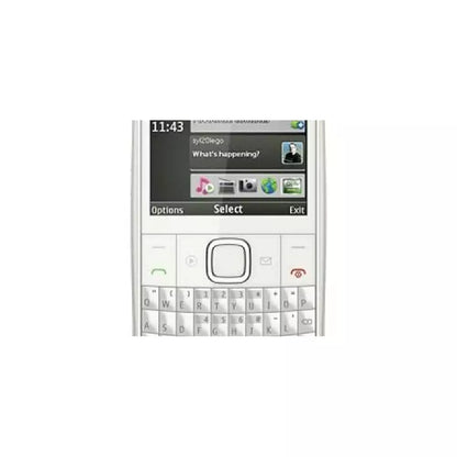 (Pre-Owned, Excellent) Nokia X2-01 With Physical QWERTY Keyboard (White) (90 Days Warranty) (With New Housing)