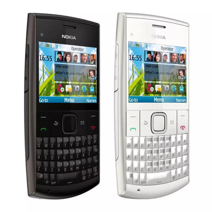 (Pre-Owned, Excellent) Nokia X2-01 With Physical QWERTY Keyboard (White) (90 Days Warranty) (With New Housing)