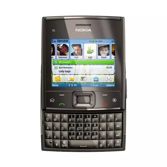 (Pre-Owned, Good) Nokia X5-01 Slider Phone With Physical QWERTY keyboard and 5MP Camera (90 Days Warranty)