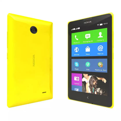 (Open Box) Nokia X "First Nokia Android Smartphone" (Yellow) (120 Days Warranty) (Comes With Original Box and Accessories)