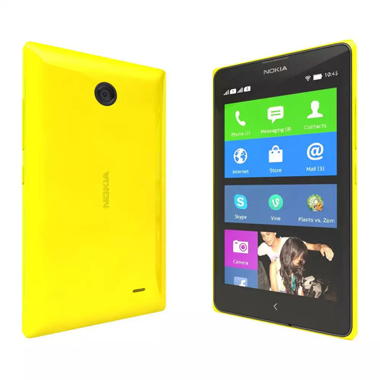 (Open Box) Nokia X "First Nokia Android Smartphone" (Yellow) (120 Days Warranty) (Comes With Original Box and Accessories)