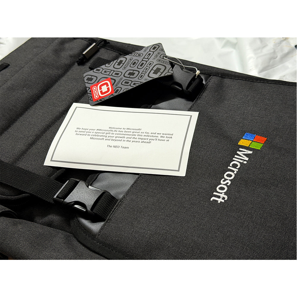 (New/Unused/Sealed) Microsoft OGIO Slalom Gray Premium Laptop Backpack (Gray) (Manufactured By OGIO For Microsoft) (12 Months Warranty)