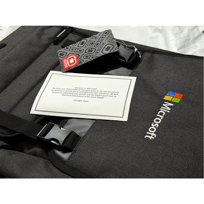 (New/Unused/Sealed) Microsoft OGIO Slalom Gray Premium Laptop Backpack (Gray) (Manufactured By OGIO For Microsoft) (12 Months Warranty)