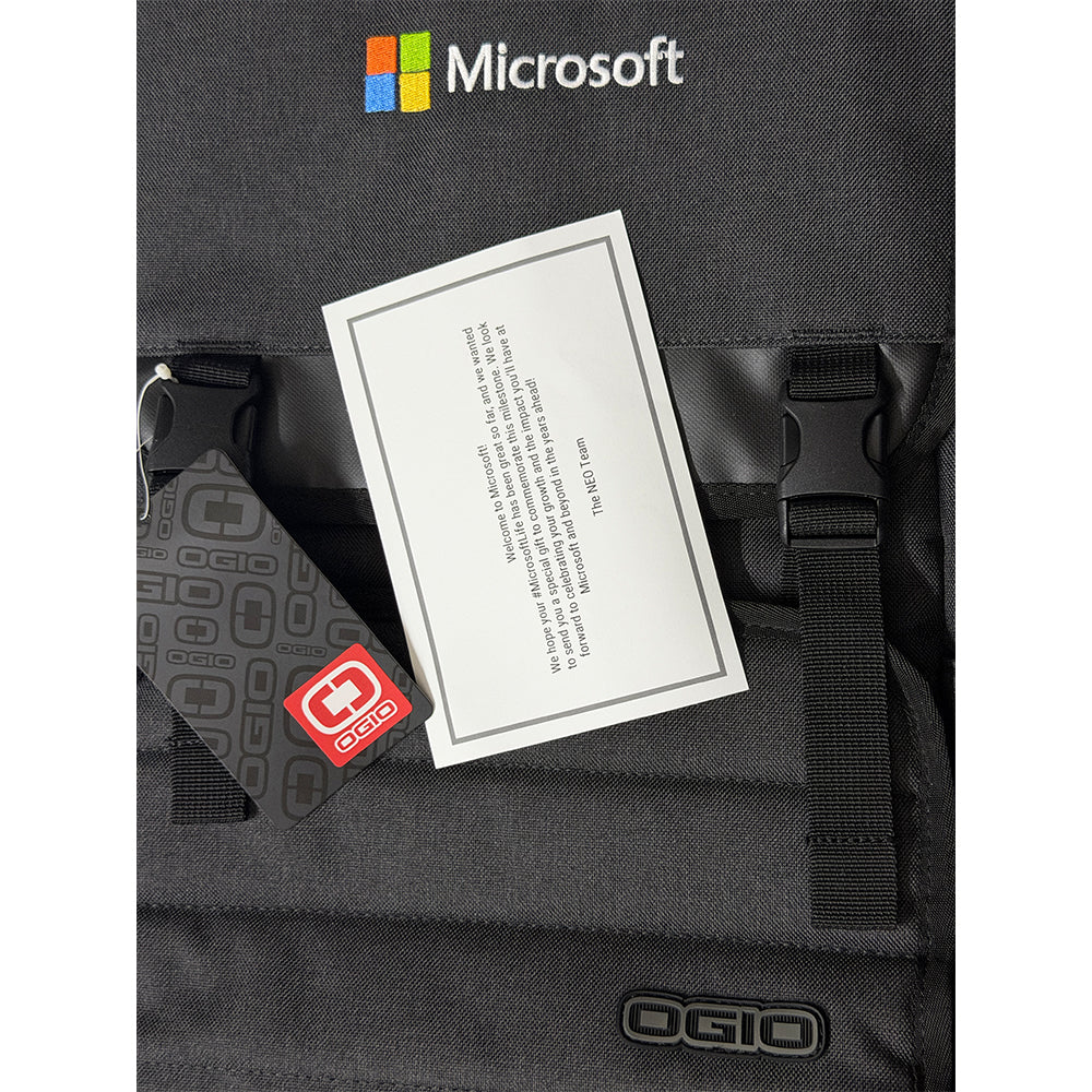 (New/Unused/Sealed) Microsoft OGIO Slalom Gray Premium Laptop Backpack (Gray) (Manufactured By OGIO For Microsoft) (12 Months Warranty)
