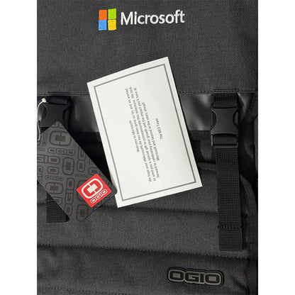(New/Unused/Sealed) Microsoft OGIO Slalom Gray Premium Laptop Backpack (Gray) (Manufactured By OGIO For Microsoft) (12 Months Warranty)