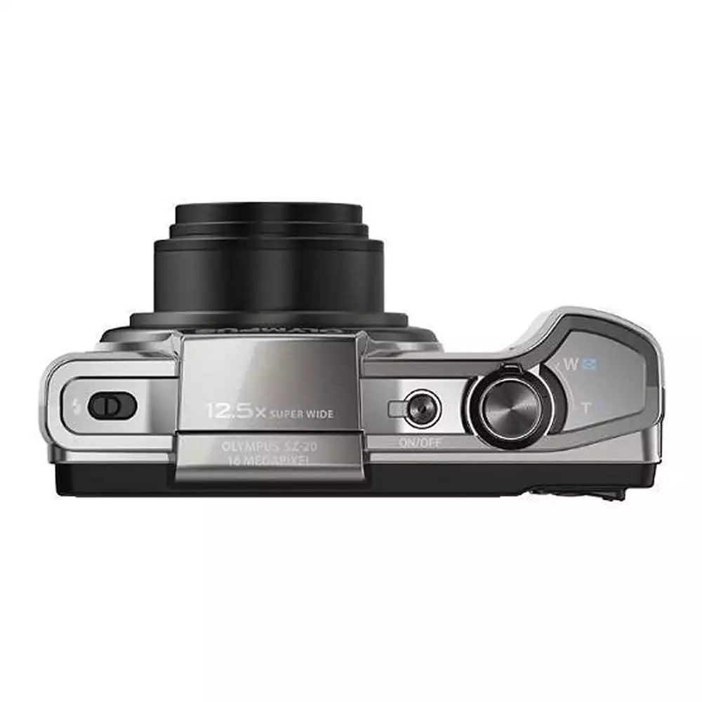 (Pre-Owned, Very Good) Olympus SZ-20 Digital Camera With 12.5x Optical Zoom and Full HD Video Recording (Silver) (60 Days Warranty)