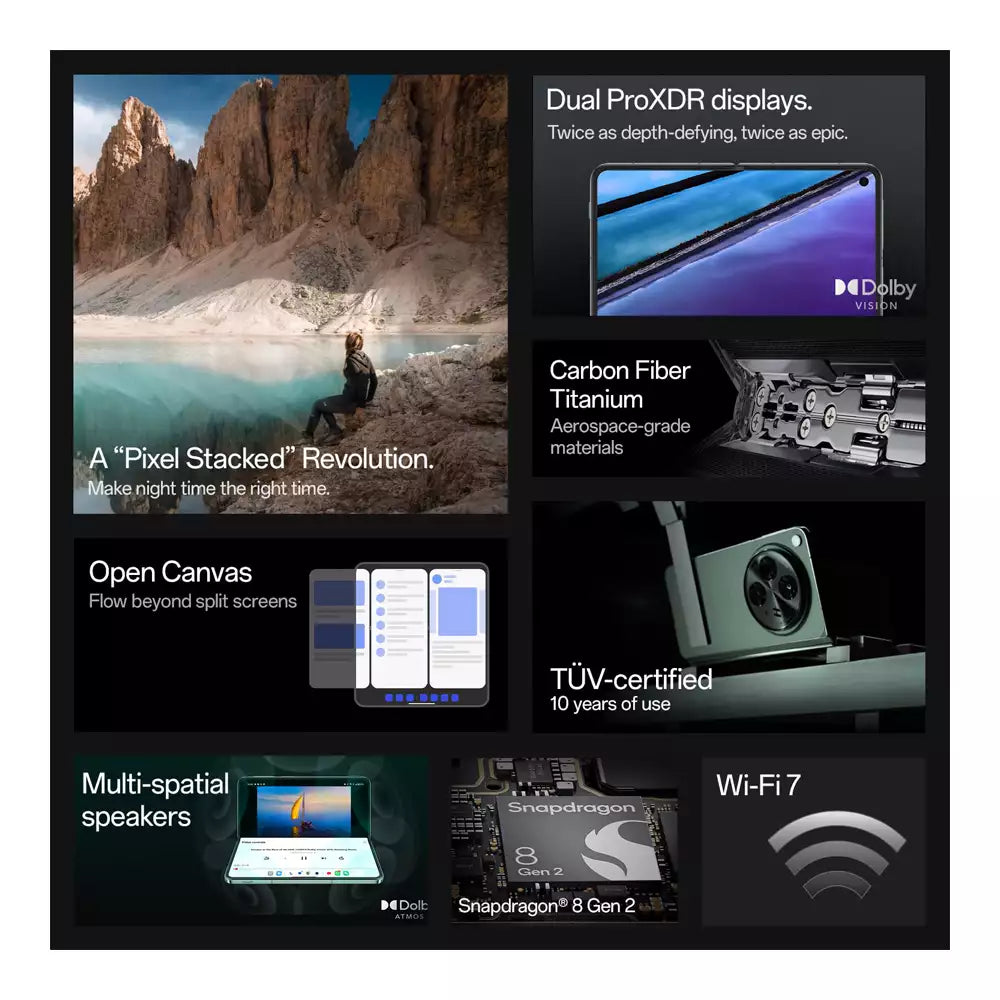 (Pre-Owned, Very Good) Oneplus Open (16GB RAM, 512GB Storage) (Emerald Dusk) (60 Days Warranty)