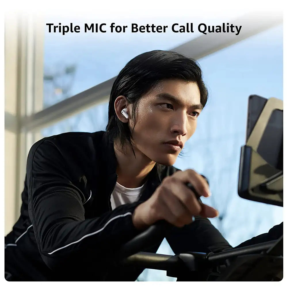 (Open Box) Oppo Enco X2 with Active Noise Cancellation, Triple Mic for Better Calls, Coaxial Dual-Driver for Deep bass Bluetooth Headset (White) (60 Days Warranty)