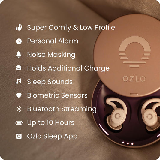 (Open Box) OZLO Sleepbuds True Wireless Sleep Earbuds (White) (90 Days Warranty)
