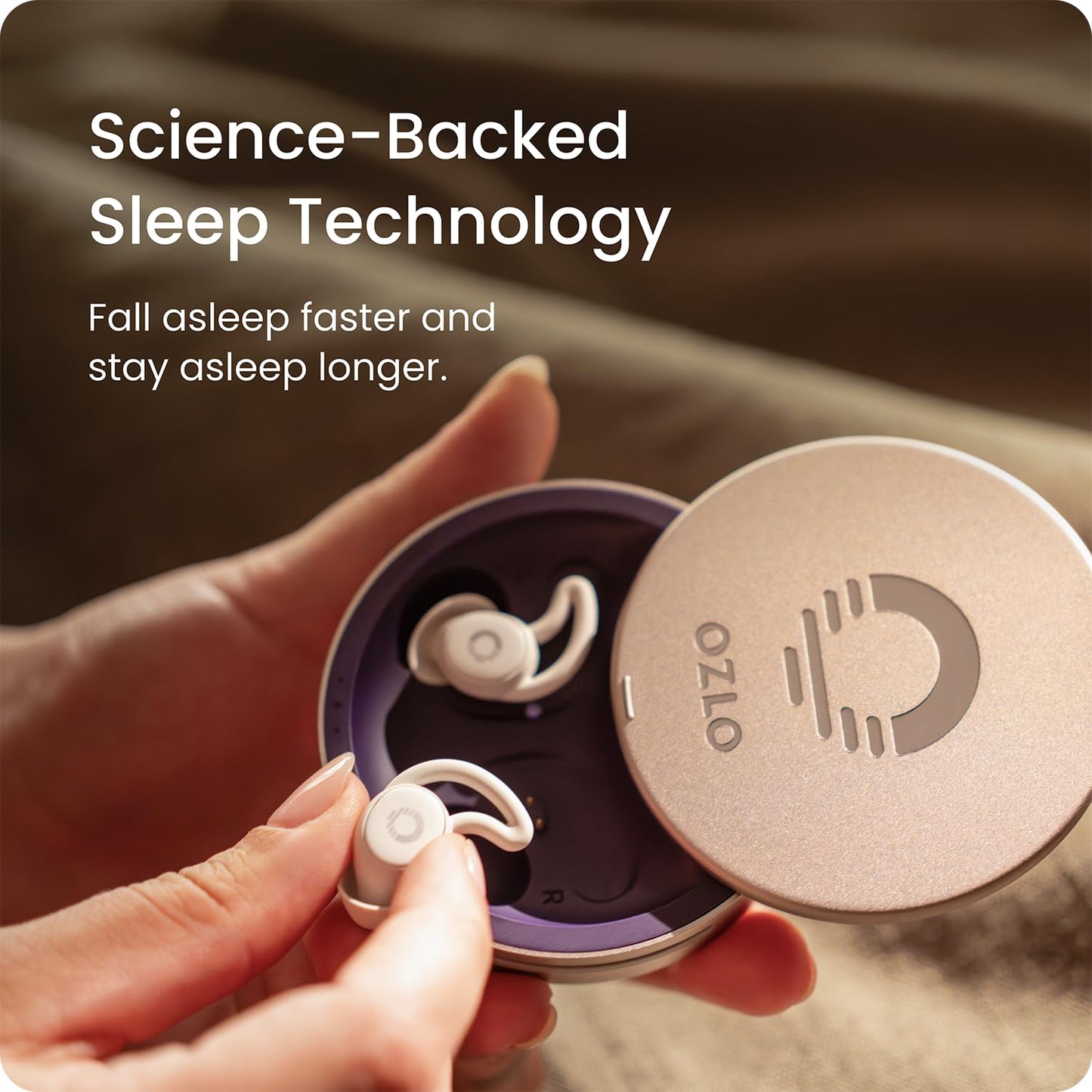 (Open Box) OZLO Sleepbuds True Wireless Sleep Earbuds (White) (90 Days Warranty)