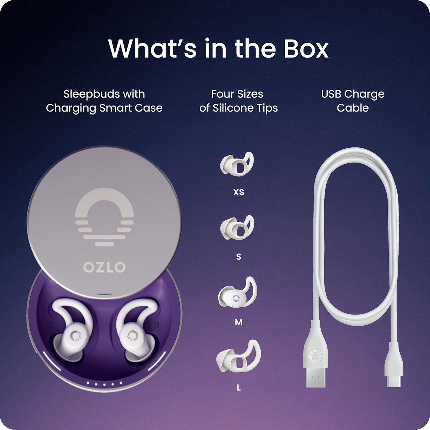 (Open Box) OZLO Sleepbuds True Wireless Sleep Earbuds (White) (90 Days Warranty)