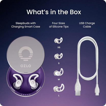 (Open Box) OZLO Sleepbuds True Wireless Sleep Earbuds (White) (90 Days Warranty)