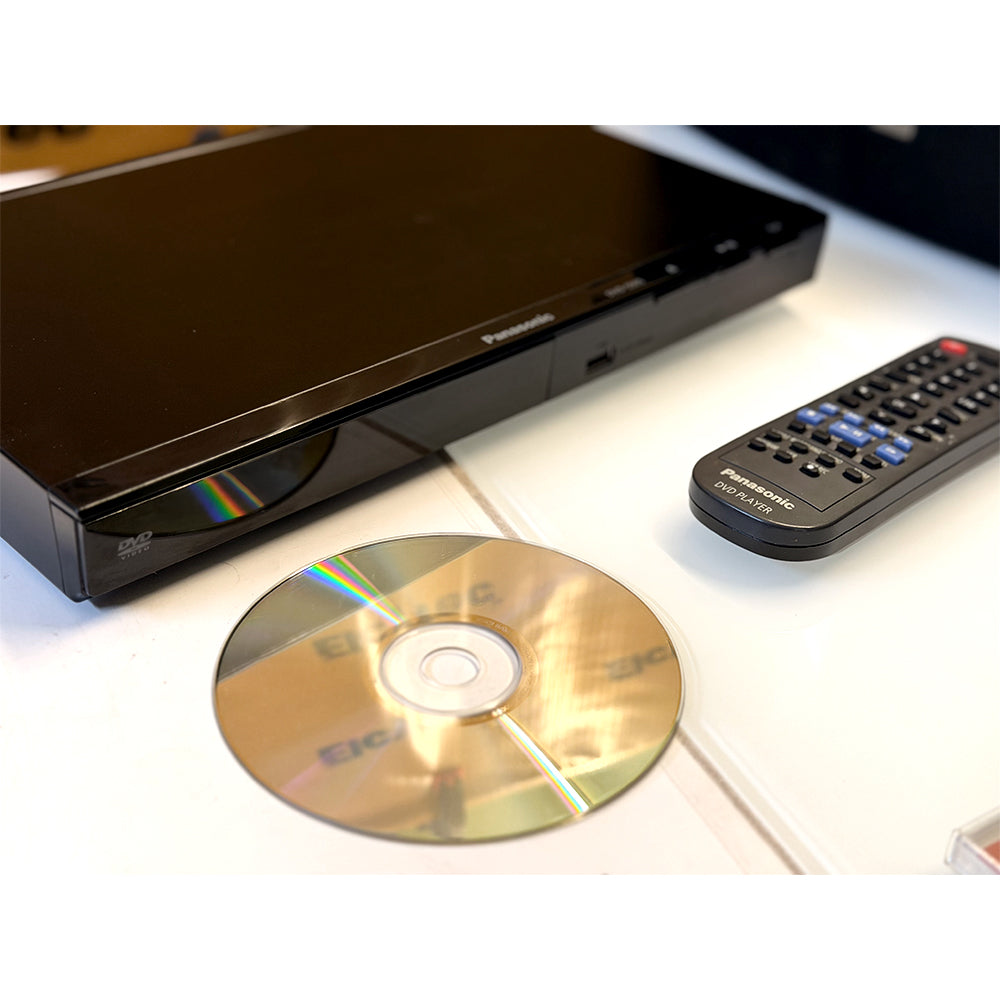 (Pre-Owned, Very Good) Panasonic S505GWK Compact DVD Player With 5.1 Audio Out (Black) (60 Days Warranty)