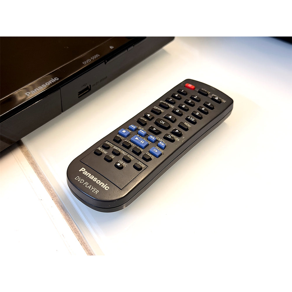 (Pre-Owned, Very Good) Panasonic S505GWK Compact DVD Player With 5.1 Audio Out (Black) (60 Days Warranty)