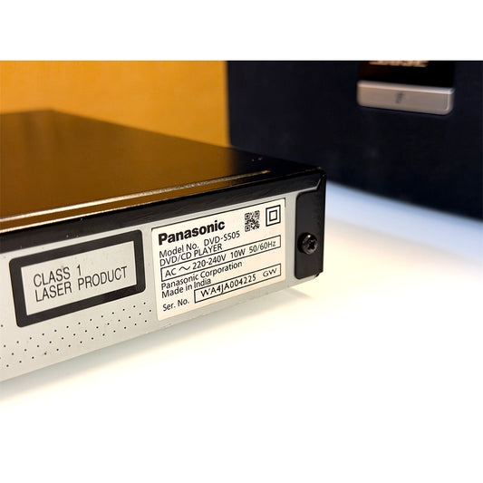 (Pre-Owned, Very Good) Panasonic S505GWK Compact DVD Player With 5.1 Audio Out (Black) (60 Days Warranty)