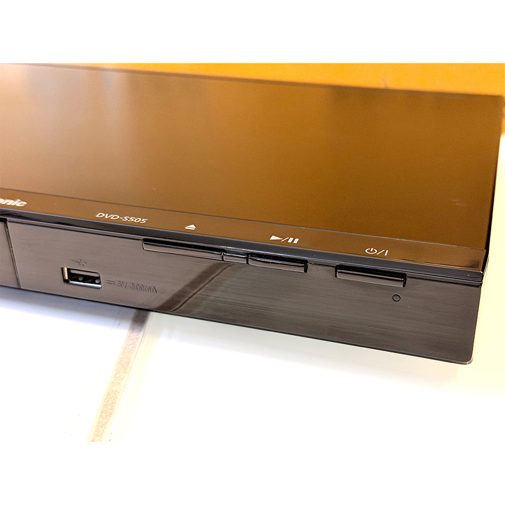 (Pre-Owned, Very Good) Panasonic S505GWK Compact DVD Player With 5.1 Audio Out (Black) (60 Days Warranty)