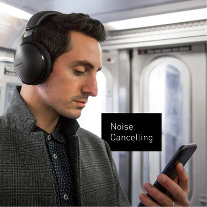 (Pre-Owned, Good) Panasonic Premium Hi-Res Wireless Headphones (RP-HD605N-K) Noise Cancelling Bluetooth Over The Ear Headphone (Black) (60 Days Warranty)