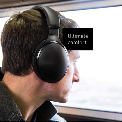 (Pre-Owned, Good) Panasonic Premium Hi-Res Wireless Headphones (RP-HD605N-K) Noise Cancelling Bluetooth Over The Ear Headphone (Black) (60 Days Warranty)