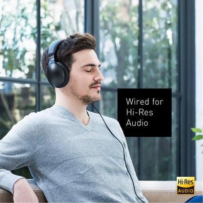 (Pre-Owned, Good) Panasonic Premium Hi-Res Wireless Headphones (RP-HD605N-K) Noise Cancelling Bluetooth Over The Ear Headphone (Black) (60 Days Warranty)