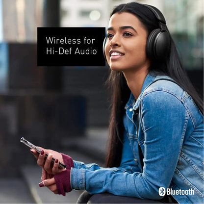 (Pre-Owned, Good) Panasonic Premium Hi-Res Wireless Headphones (RP-HD605N-K) Noise Cancelling Bluetooth Over The Ear Headphone (Black) (60 Days Warranty)