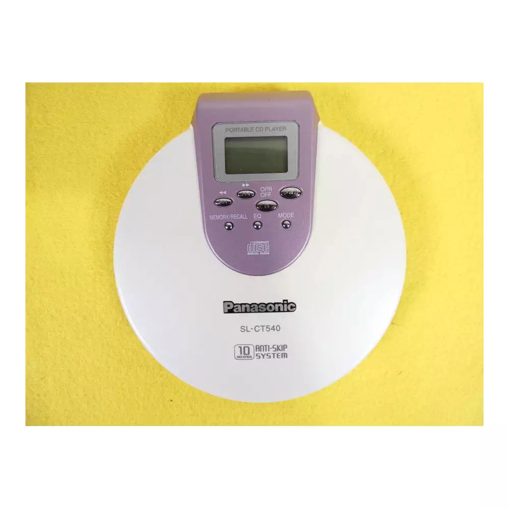 (Pre-Owned, Works On Power Only, Good) Panasonic SL-CT540 Portable CD Player Anti-Shock Protection, MP3 Playback (Biege and Pink) (60 Days Warranty)