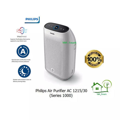 (Pre-Owned, Very Good) Philips AC1215/20 Air Purifier, Upto 17000 Hours Long Life, 4-Stage Filtration, True Hepa Filter (White) (120 Days Warranty) (99% Filter Life)