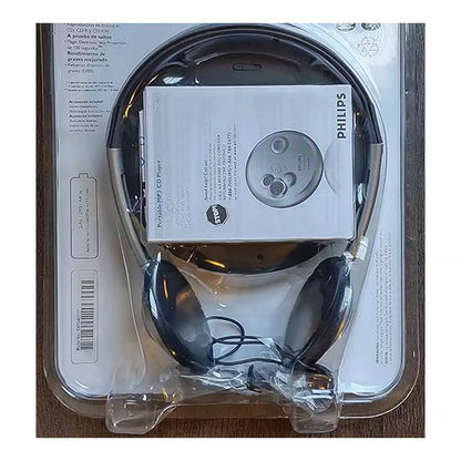 (New/Unused/Sealed) Philips EXP-2461 Portable CD Player With Dynamic Bass Boost and Magic ESP (Silver and Blue) (With Original Retail Packaging) + 1 Free Music CD (90 Days Warranty)