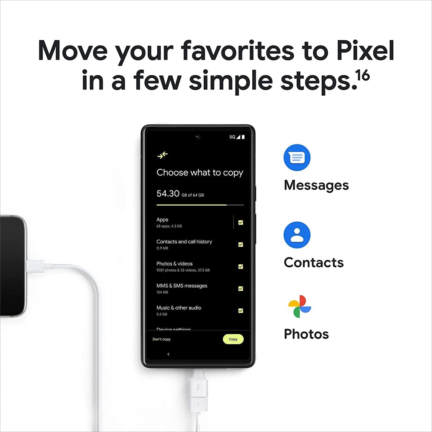 (Pre-Owned) Google Pixel 6 5G (8GB RAM, 128GB Storage) (Black)