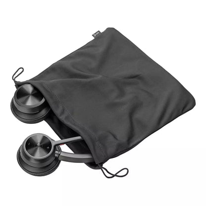 (Open Box) Poly (By Plantronics) Voyager 4320 UC Wireless On Ear Headset + Charge Stand, Bluetooth and USB-C Connectivity (Boom Mic) (PC, Mac) (6 Months Warranty)