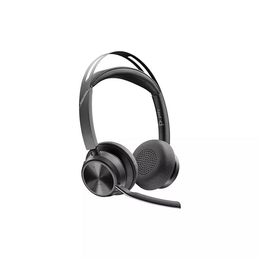(Open Box) Poly (By Plantronics) Voyager Focus 2 UC USB-C On Ear Headset, Bluetooth and USB-C Connectivity (Boom Mic, ANC) (PC, Mac) (6 Months Warranty)