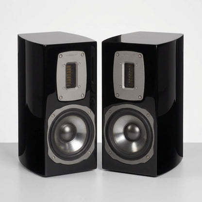 (Pre-Owned, Very Good) Quadral Chromium Style 30 German-Engineered Premium Bookshelf Speakers (Pair) (Black) (120 Days Warranty)