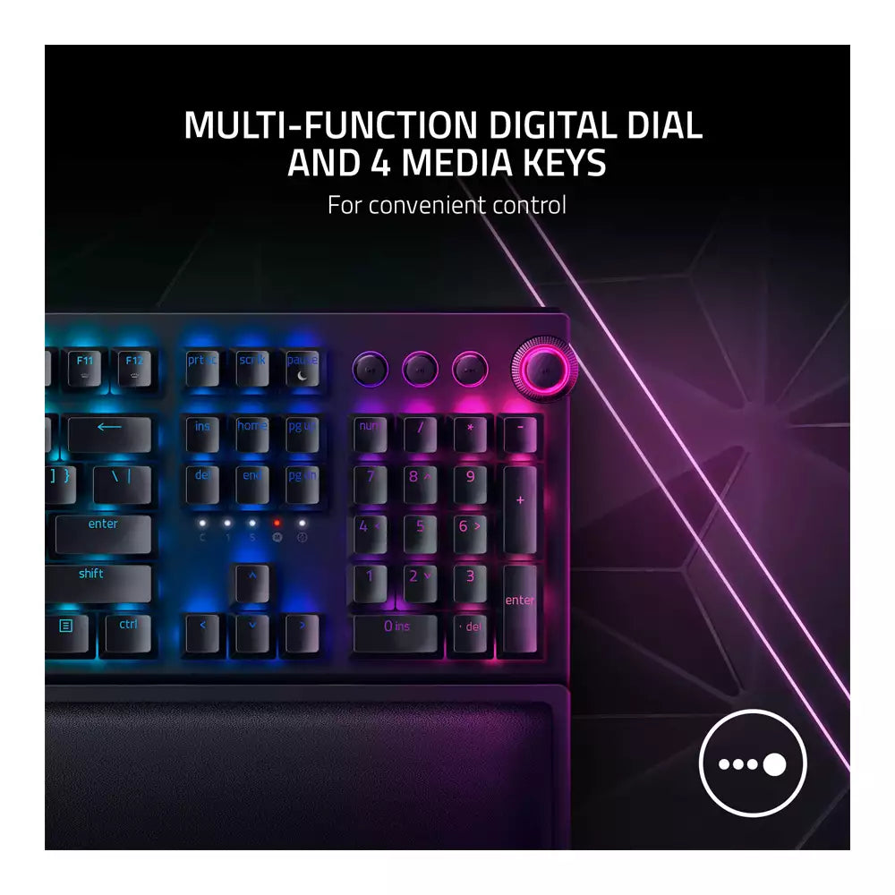 (Open Box) Razer BlackWidow V3 Pro Mechanical Wireless Gaming Keyboard With (Green Mechanical Switches/Yellow Mechanical Switches), Chroma RGB Lighting (Black) (12 Months Warranty)