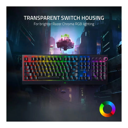 (Open Box) Razer BlackWidow V3 Pro Mechanical Wireless Gaming Keyboard With (Green Mechanical Switches/Yellow Mechanical Switches), Chroma RGB Lighting (Black) (12 Months Warranty)