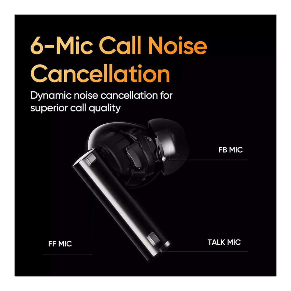 (Pre-Owned, Very Good) Realme Buds Air 5 Pro Truly Wireless in-Ear Earbuds with 50dB ANC, Dual Coaxial Drivers, 360° Spatial Audio Effect, LDAC HD Audio, Upto 40Hrs Battery (Biege) (60 Days Warranty)