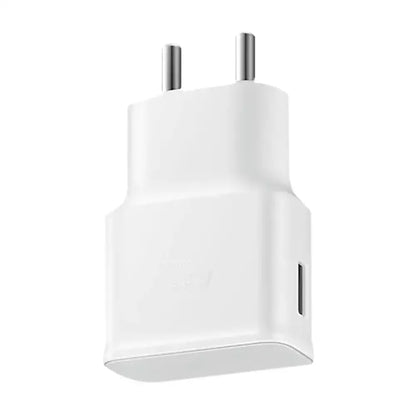 (Pre-Owned, Very Good) Samsung 15W Adaptive Fast Charging USB-A Power Adapter + 1M USB-C and 1M Micro-USB Cable Combo (White) (60 Days Warranty)